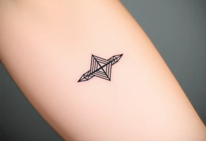 geometric lines tattoo idea