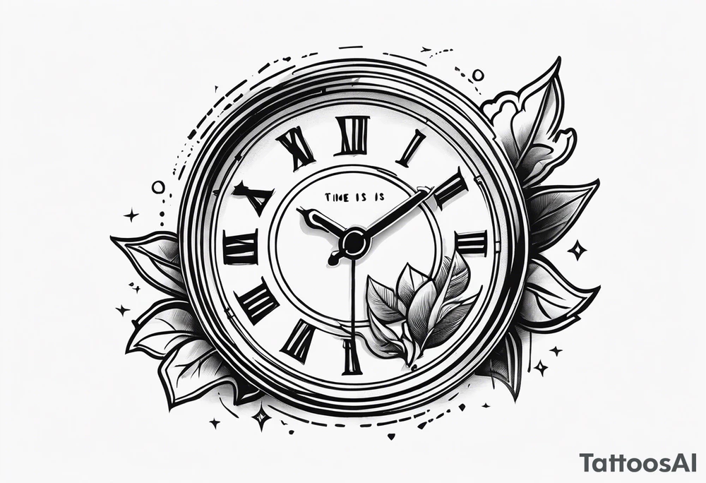 Time is money tattoo idea
