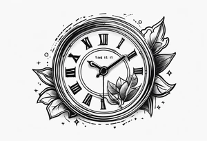 Time is money tattoo idea