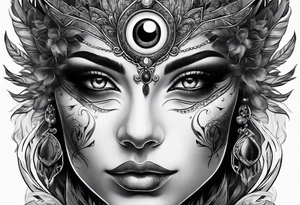 Third eye, smoke tattoo idea