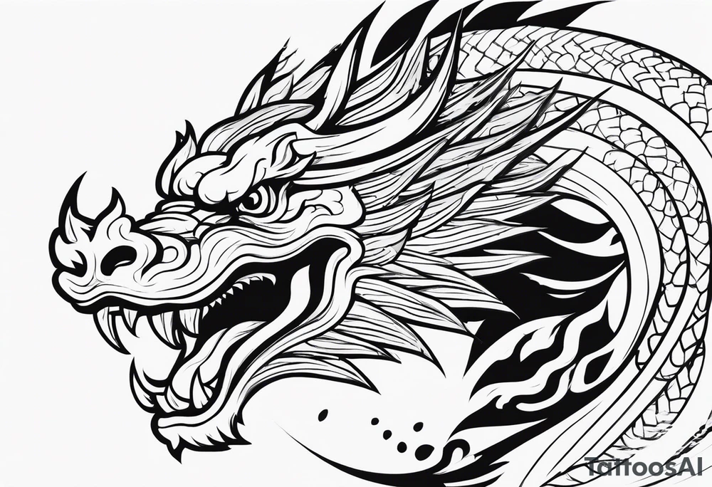 DRAGO GIAPPONESE DA FARE SU UN BRACCIO tattoo idea