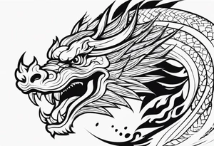 DRAGO GIAPPONESE DA FARE SU UN BRACCIO tattoo idea