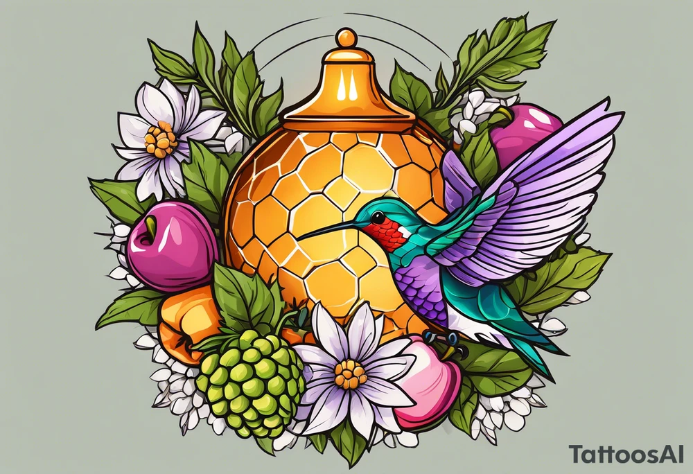 Hops, Rosemary, Thyme, Sage, Juniper, Corn, Wheat, Rose, Sunflower, Cherry blossom, Apple blossom, Honeycomb, Maple leaves, Violet/primrose, Carrot, Cherry, Apple/apple core, Acorns

Hawk, Lightbulb, Hummingbird

sleeve tattoo idea