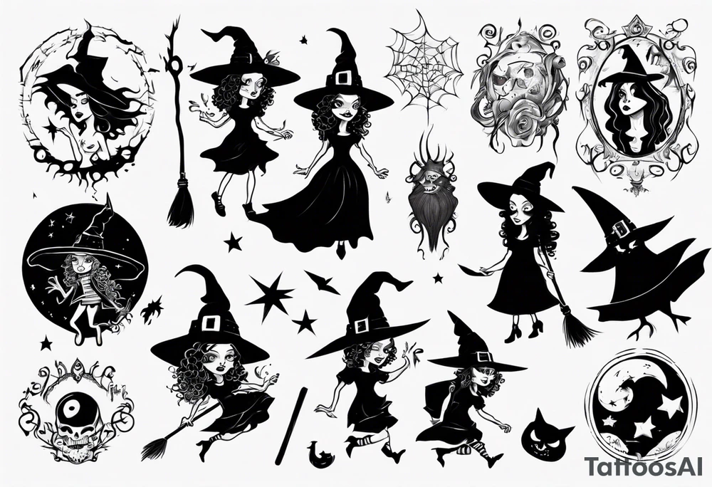witch tattoo idea