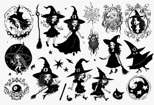 witch tattoo idea