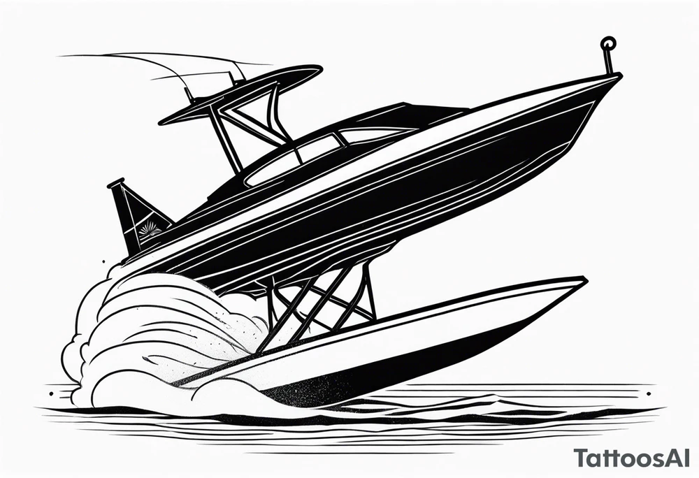 powerboat tattoo idea