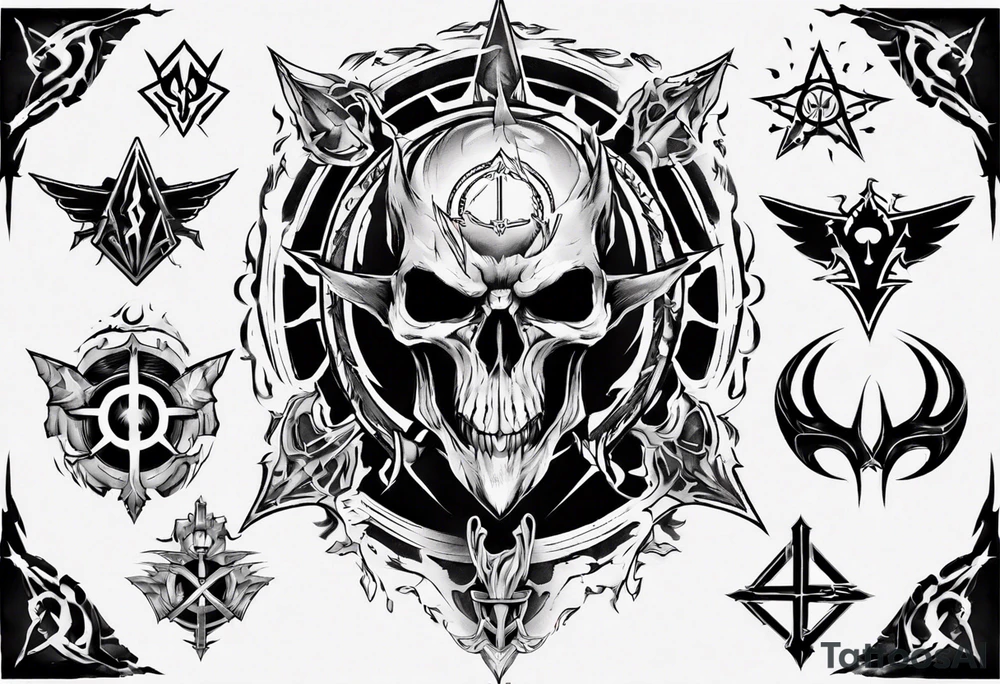 Warlock emblem tattoo idea