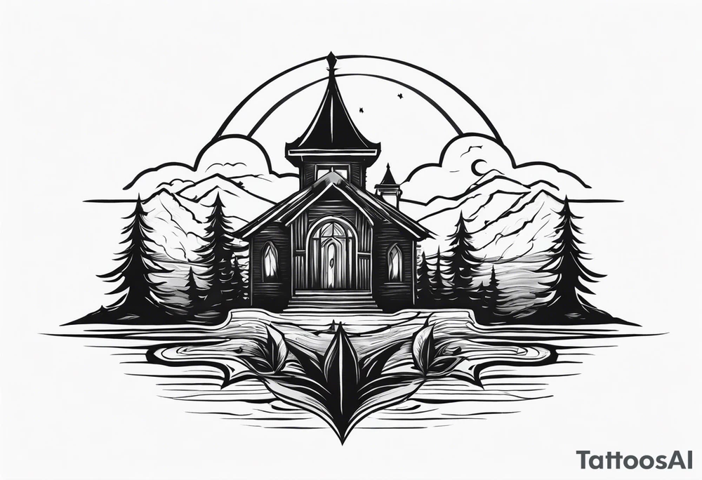 dark shadow rising up from the dead tattoo idea