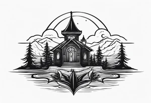 dark shadow rising up from the dead tattoo idea