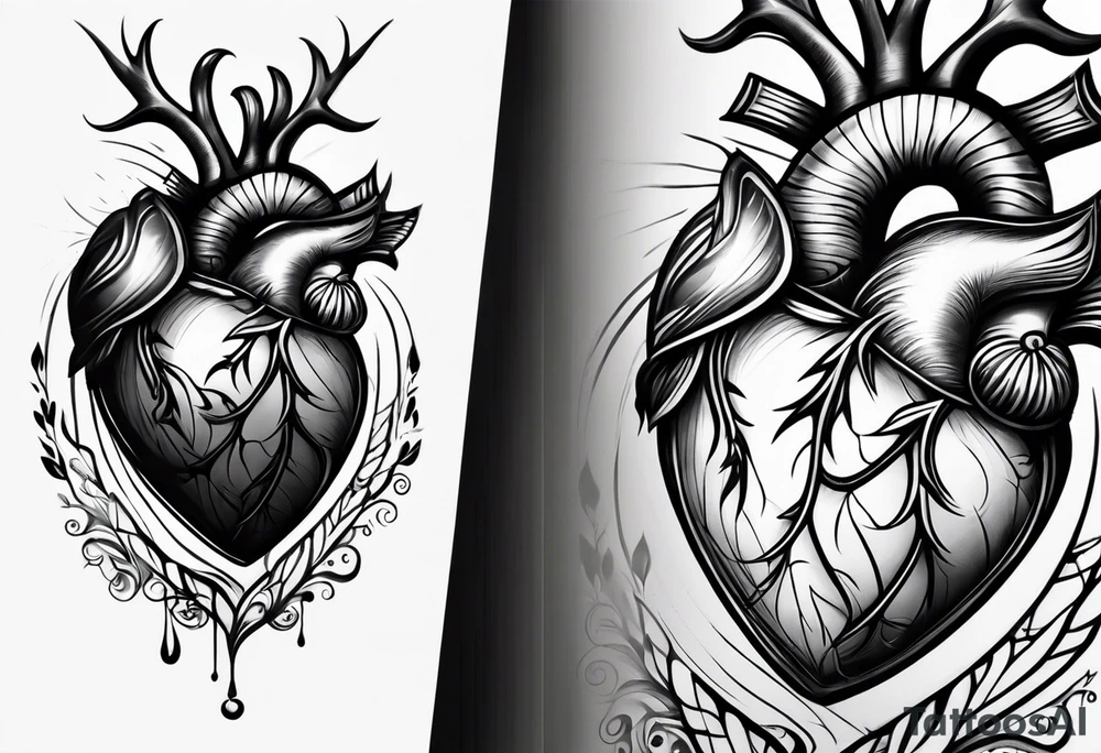 inner arm hearts tattoo idea