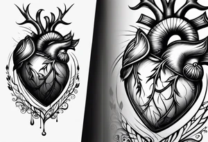 inner arm hearts tattoo idea