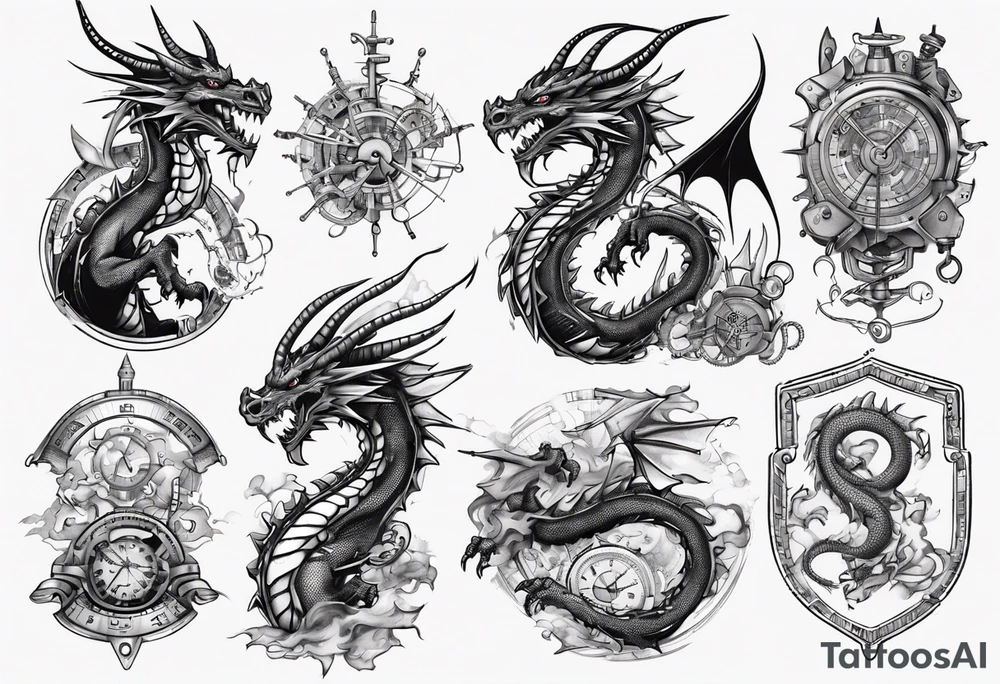 engineer dragon tattoo idea