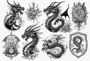engineer dragon tattoo idea