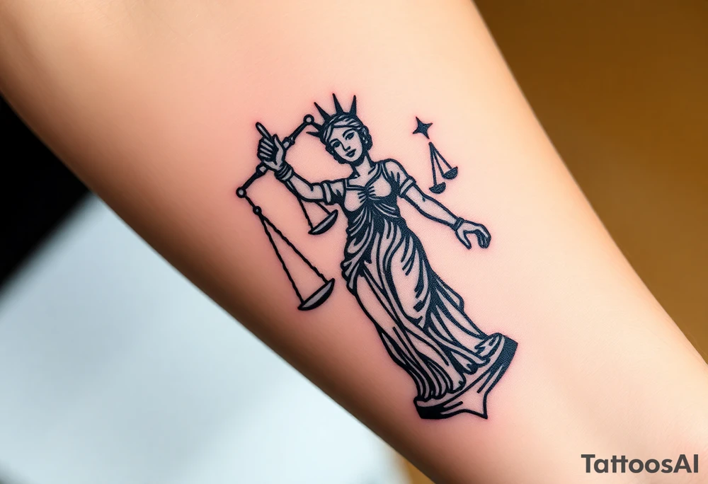 Lady Justice tattoo idea