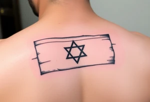 Israel flag tattoo idea