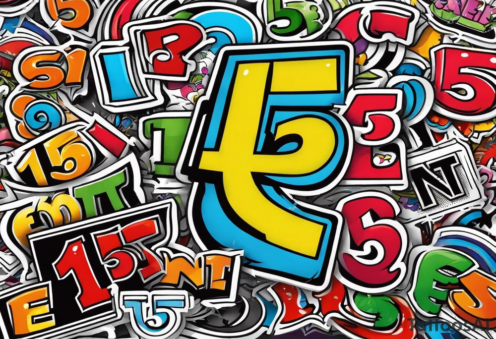 says "15ent" inside street sign tattoo idea