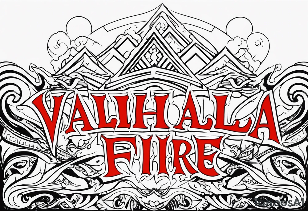 Valhalla fire tattoo idea
