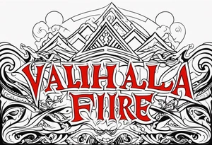 Valhalla fire tattoo idea