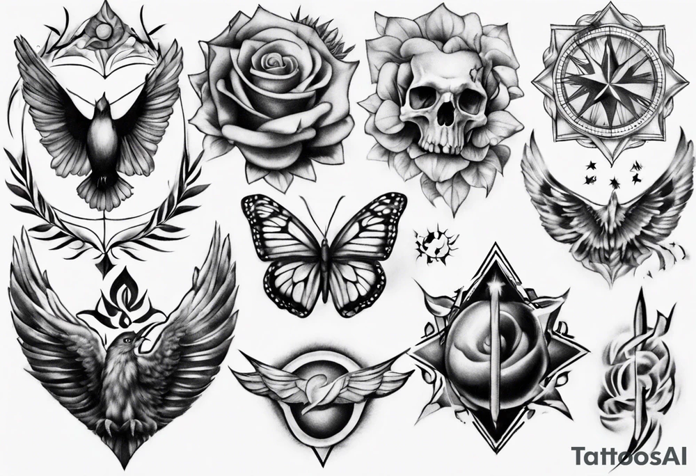 realistic underarm tattoo idea