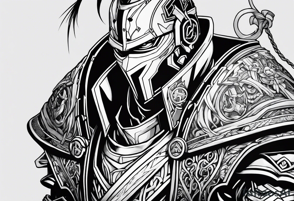 Full metal alchemist armor tattoo idea