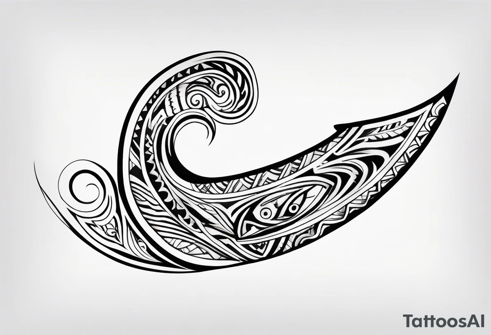 Polynesian maori hook tattoo tattoo idea