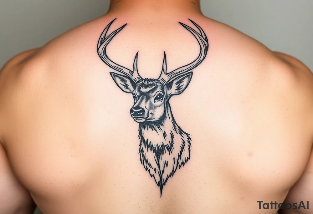 Sorcerer buck deer tattoo idea