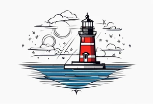 sailor joe lighthouse tattoo idea
