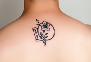 Snare drum with flower tattoo idea