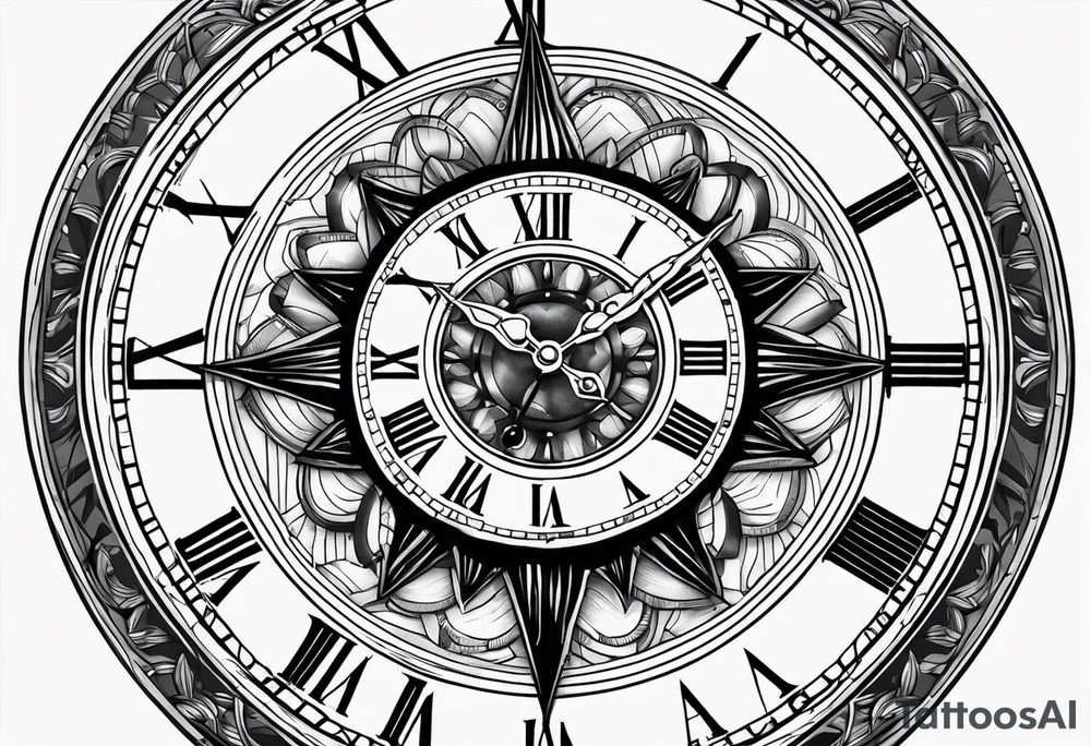 Nautical clock 4:08 tattoo idea