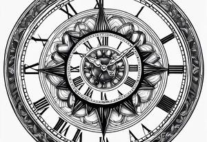 Nautical clock 4:08 tattoo idea