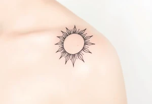 The sun cascading tattoo idea