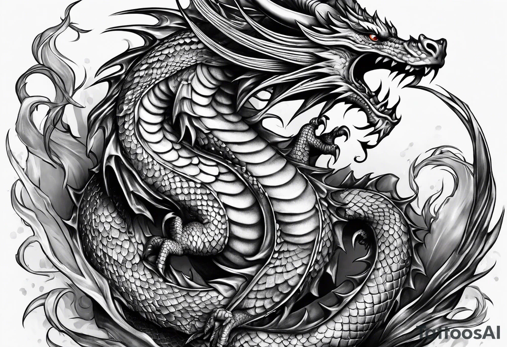 dragon tattoo idea