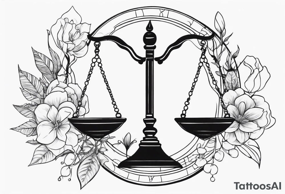 libra tattoo idea