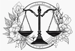 libra tattoo idea