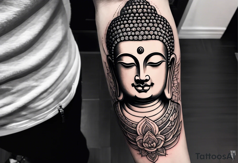 Buddha Tatto forearm tattoo idea