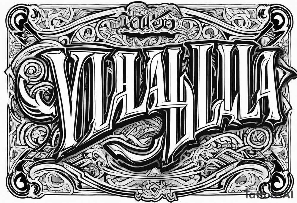 Valhalla soldier tattoo idea