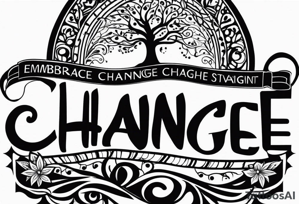 Embrace change tattoo idea