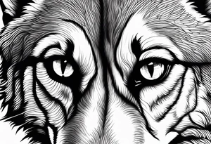 Wolf eyes tattoo idea