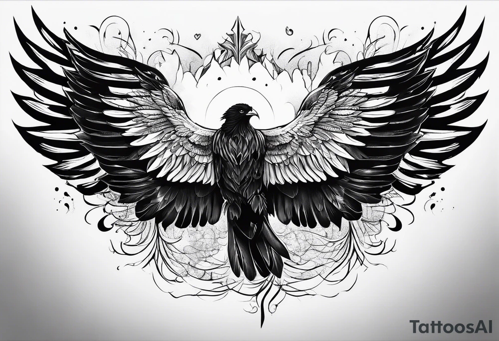 Icarus 

include quote
let our scars fall in love tattoo idea