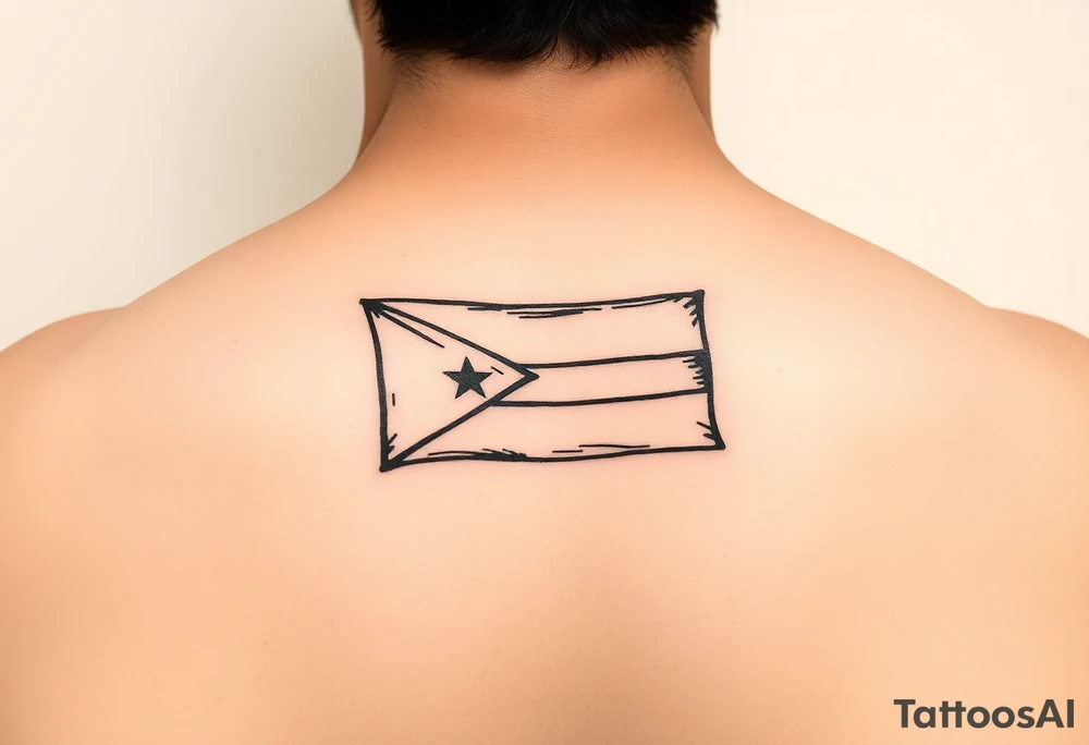 Puerto Rico flag island tattoo idea