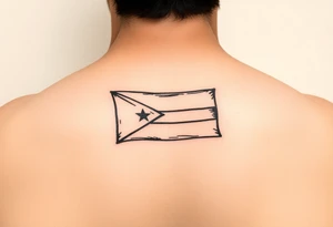 Puerto Rico flag island tattoo idea