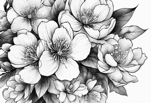 Sakura flower tattoo idea