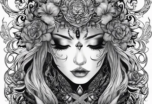 Bdsm dark romance hand around throat tattoo idea