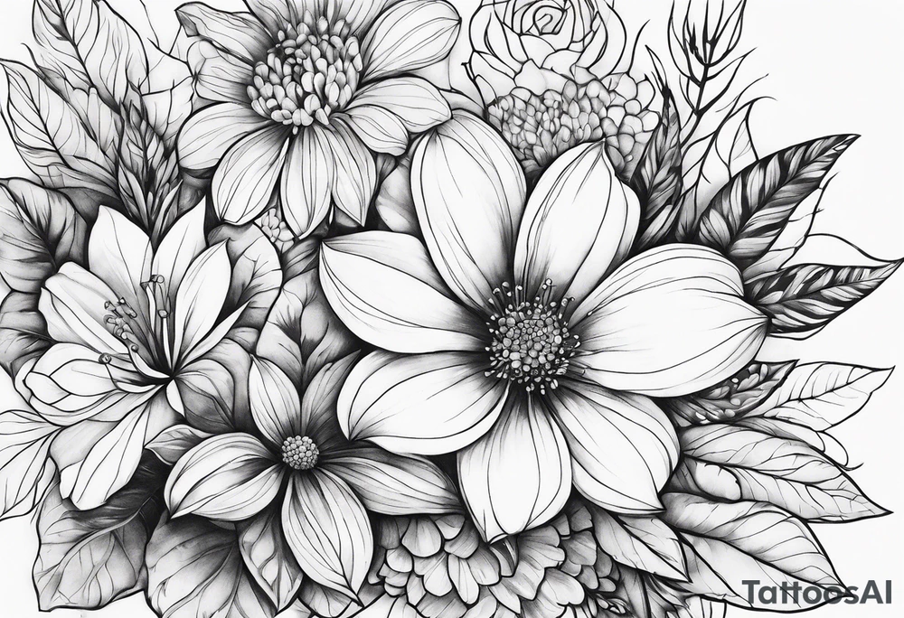 Flowers tattoo idea