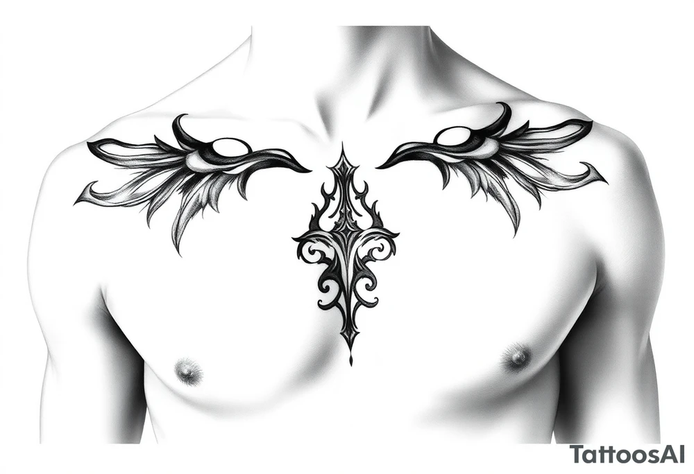 Sexy between breasts
 tattoo small/medium size for women tattoo idea