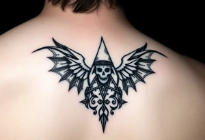Witchy tattoo for my daughter born June 25, 2023 at 11:18 am in Potsdam NY with tarot involved tattoo idea