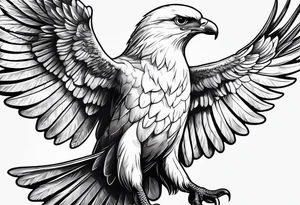 White Dove and Eagle tattoo idea