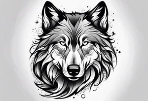 Wolf sleeve tattoo idea