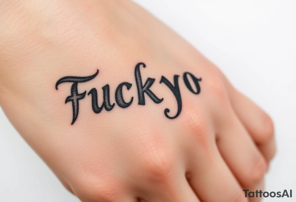 Fuckyou tattoo idea
