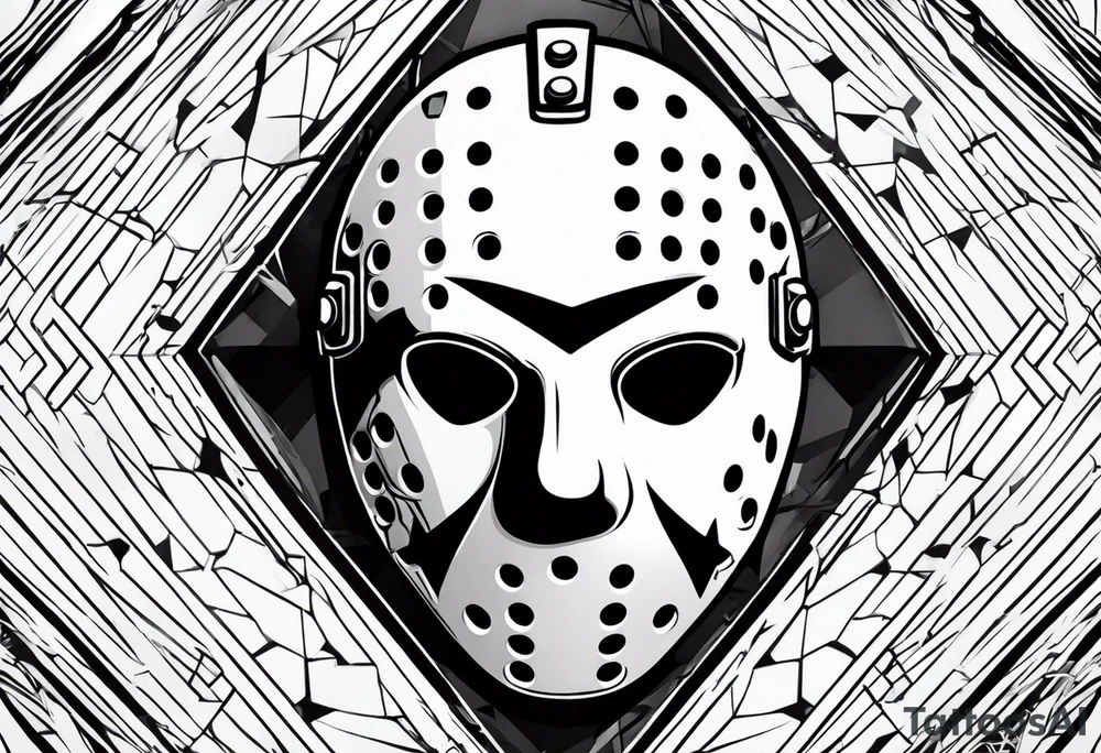 Friday the 13th Jason mask tattoo idea